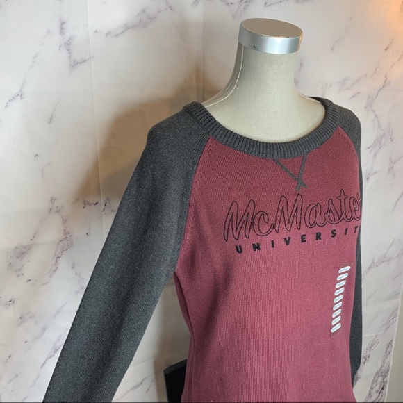 McMaster University | Maroon & Grey Sweater - Picture 4 of 9